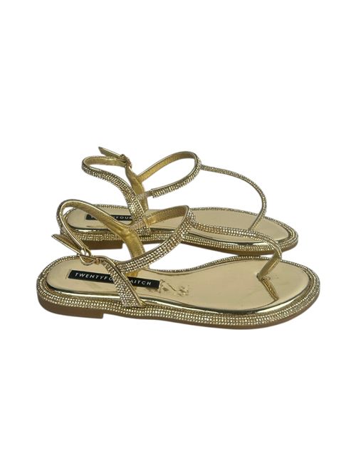 sandalo donna strass oro Twenty Fourhaitch | TORIMBIAORO